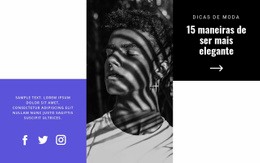 Passos Para A Profissão De Estilista - Página De Destino Pronta Para Uso