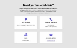 Nasıl Yardım Edebiliriz - HTML Template Generator