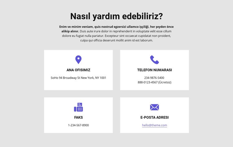 Nasıl yardım edebiliriz Web Sitesi Oluşturucu Şablonları