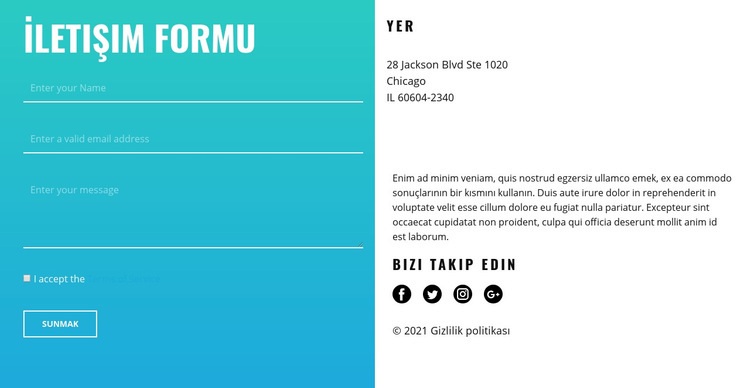 İş grubu kişileri Web sitesi tasarımı