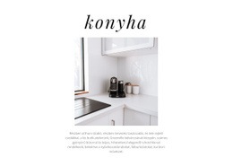 Konyha Design - Egyszerű Webhelysablon