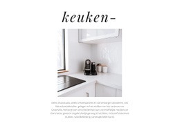 Pagina-Indeling Voor Keukenontwerp