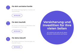 HTML-Seitendesign Für In Die Zukunft Investieren