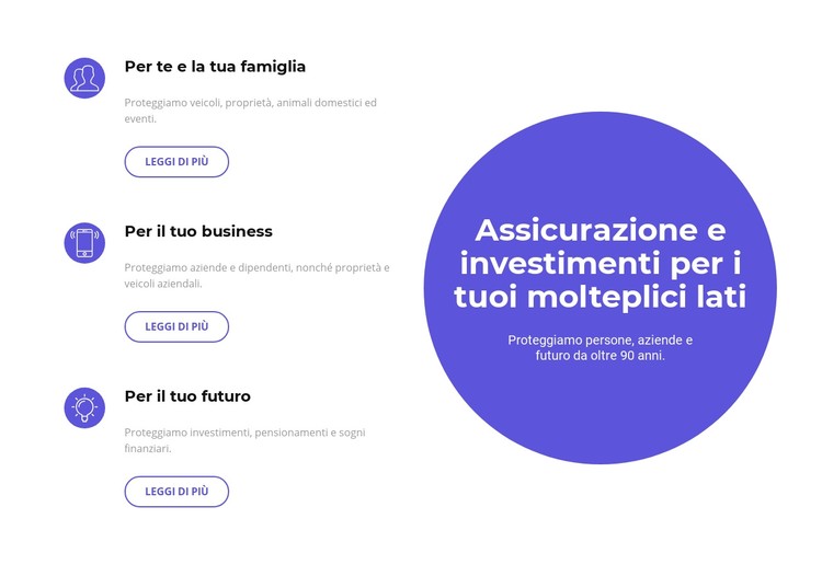 Investire nel futuro Modello CSS