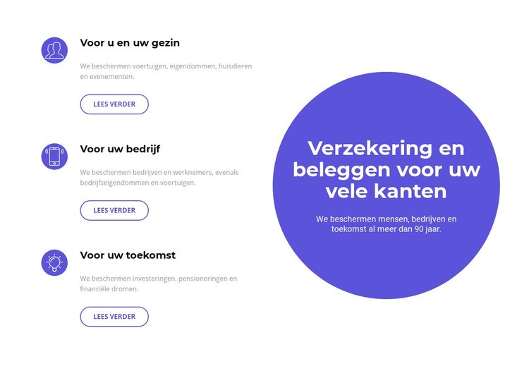 Investeren in de toekomst Html Website Builder