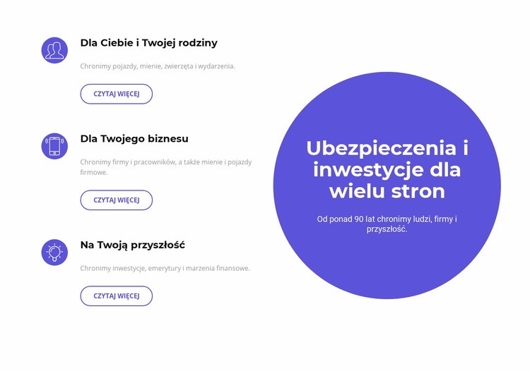 Inwestujemy w przyszłość Projekt strony internetowej