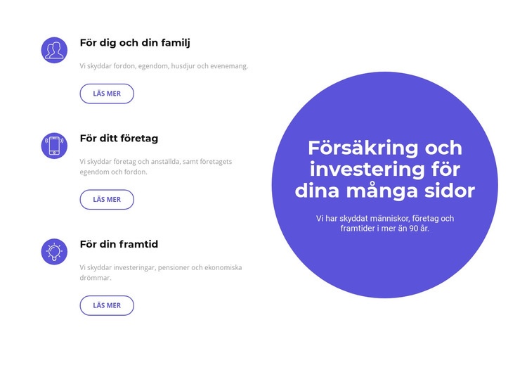 Investera i framtiden CSS -mall