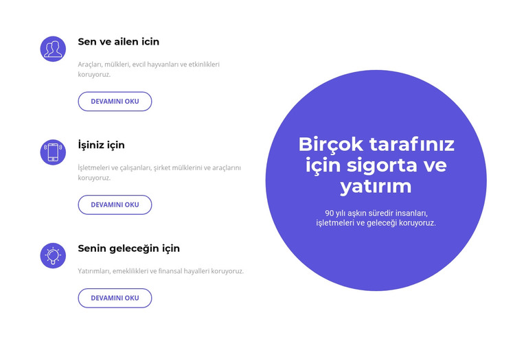 Geleceğe yatırım yapmak HTML Şablonu