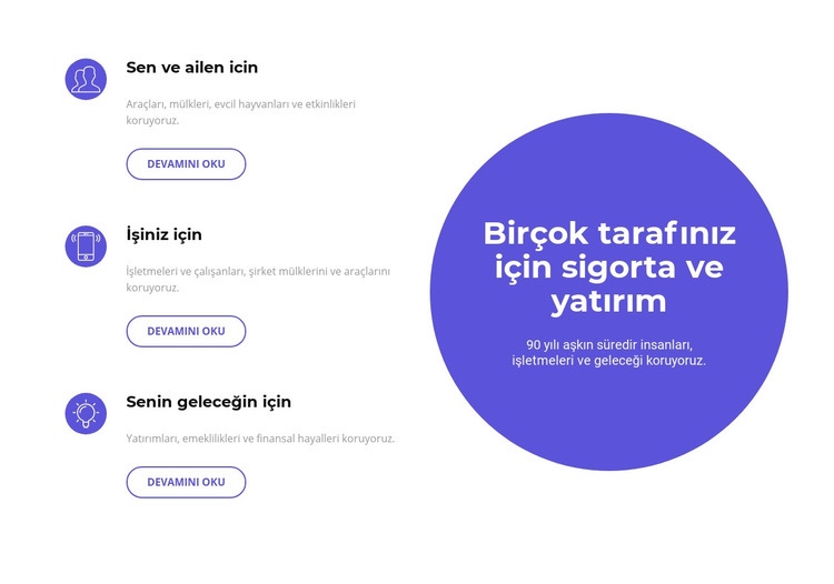 Geleceğe yatırım yapmak Html Web Sitesi Oluşturucu