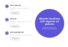 Geleceğe Yatırım Yapmak Için Duyarlı Web Şablonu