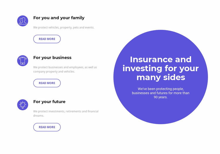 Investing in the future Website Builder Templates