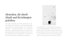 Zwei Texte Und Ein Foto - HTML-Seitenvorlage