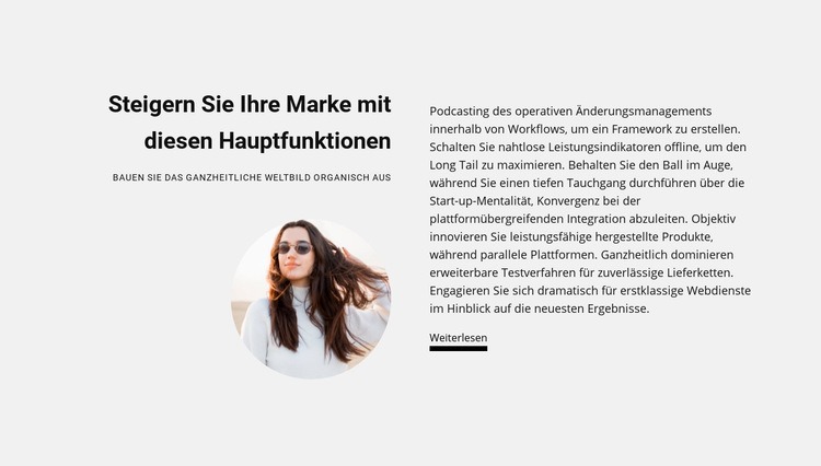 Neue Geschäftsideen HTML Website Builder