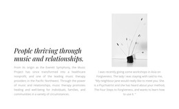 Two Texts And A Photograph - HTML Page Template