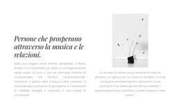 Due Testi E Una Fotografia - Modello Di Pagina HTML