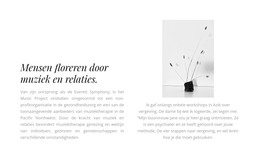 Twee Teksten En Een Foto - HTML-Paginasjabloon