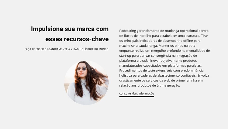 Novas ideias de negócios Landing Page