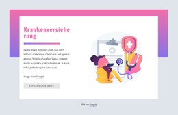Responsive HTML Für Krankenversicherung