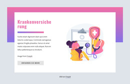 HTML-Landingpage Für Krankenversicherung