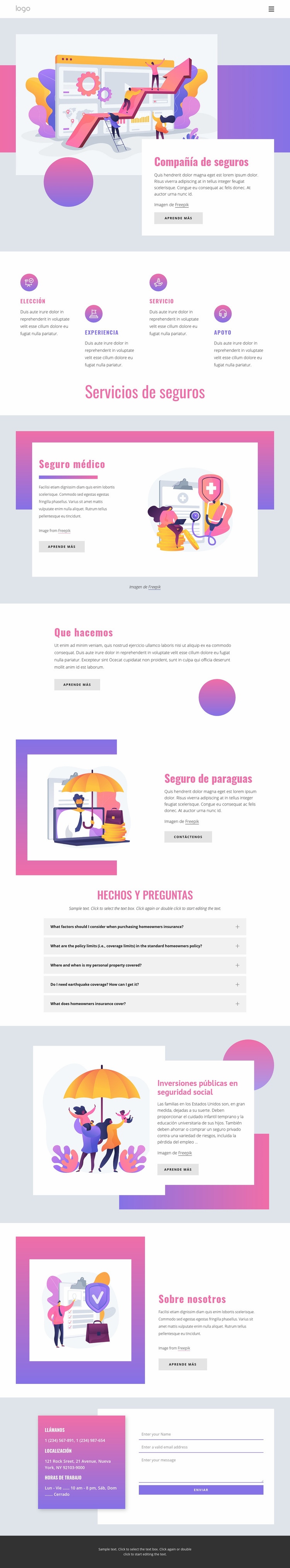 Su consultor para todos los riesgos comerciales Creador de sitios web HTML