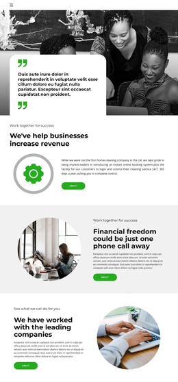 Financial Freedom - HTML Page Template