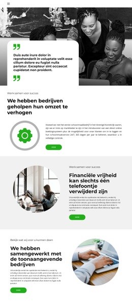 Financiële Vrijheid - Creatieve, Multifunctionele Bestemmingspagina