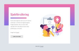 Responsiv HTML För Sjukförsäkring