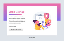 Sağlık Sigortası - HTML Sayfası Şablonu
