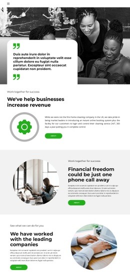 Financial Freedom Html Website Template