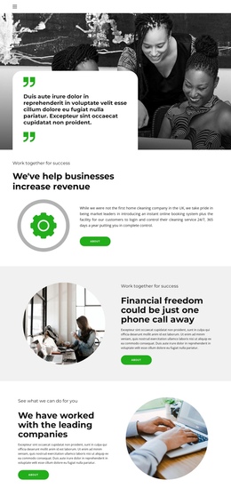 Financial Freedom Responsive Template