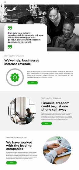 Financial Freedom - Website Template Free Download
