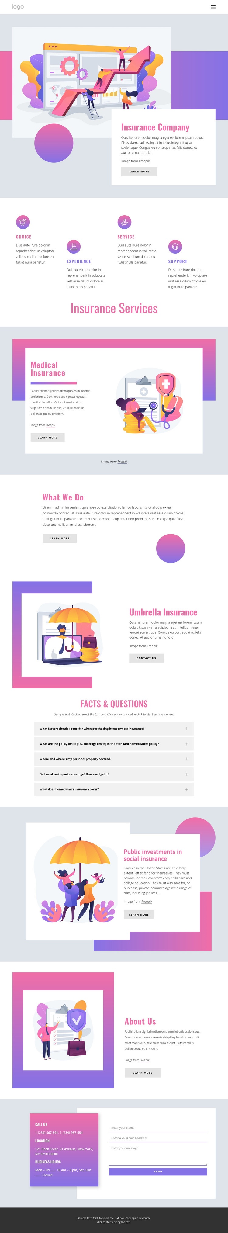 Your consultant for all business risks Wix Template Alternative