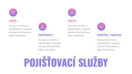 Pojišťovací Služby Šablona Vstupní Stránky