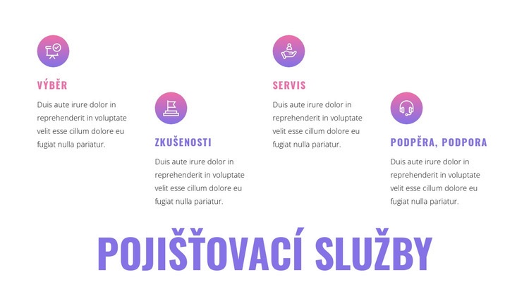 Pojišťovací služby Téma WordPress