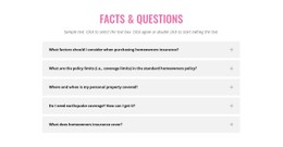 Common Insurance Questions Design Template