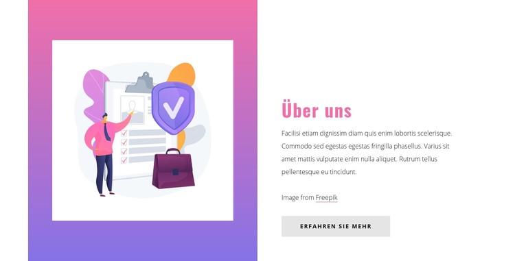 Über die Versicherungsgesellschaft CSS-Vorlage