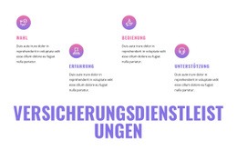 Versicherungsdienstleistungen Website-Design