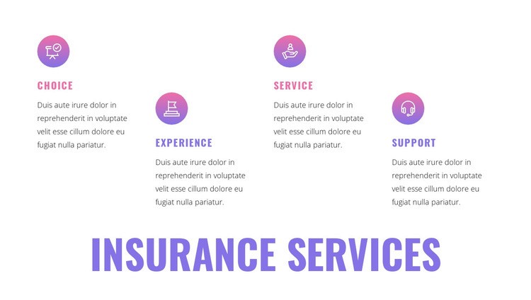 Insurance services Elementor Template Alternative
