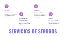 Servicios De Seguros - Creador De Sitios Web Profesional Personalizable