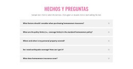 Preguntas Comunes Sobre Seguros: Excelente Página De Destino