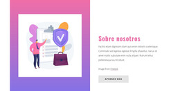 Aterrizaje HTML Para Sobre La Compañía De Seguros