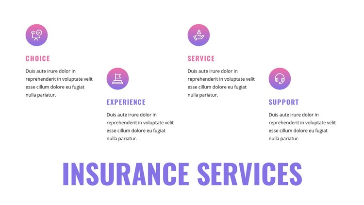 Insurance services Homepage Design