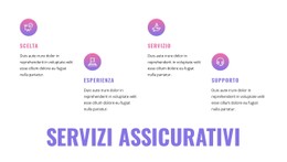 Servizi Assicurativi Modello Di Pagina Di Destinazione