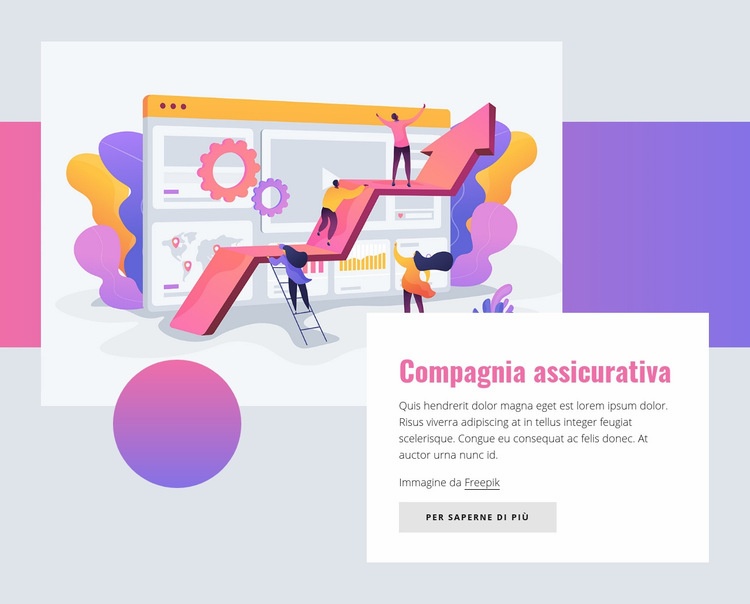 Compagnia assicurativa Modello HTML5