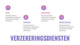 Verzekeringsdiensten - HTML-Websitesjabloon