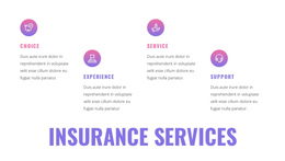 Insurance Services One Page Template