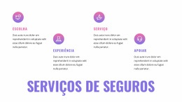 Serviços De Seguros - Maquete On-Line