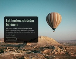 Let Horkovzdušným Balónem – Šablona Stránky HTML