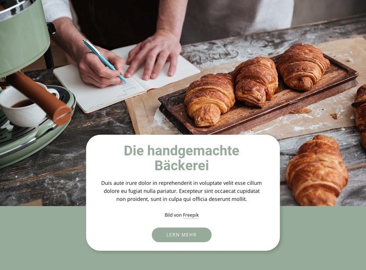 Gesund und lecker backen HTML5-Vorlage