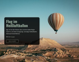 Vorlagenerweiterungen Für Flug Im Heißluftballon